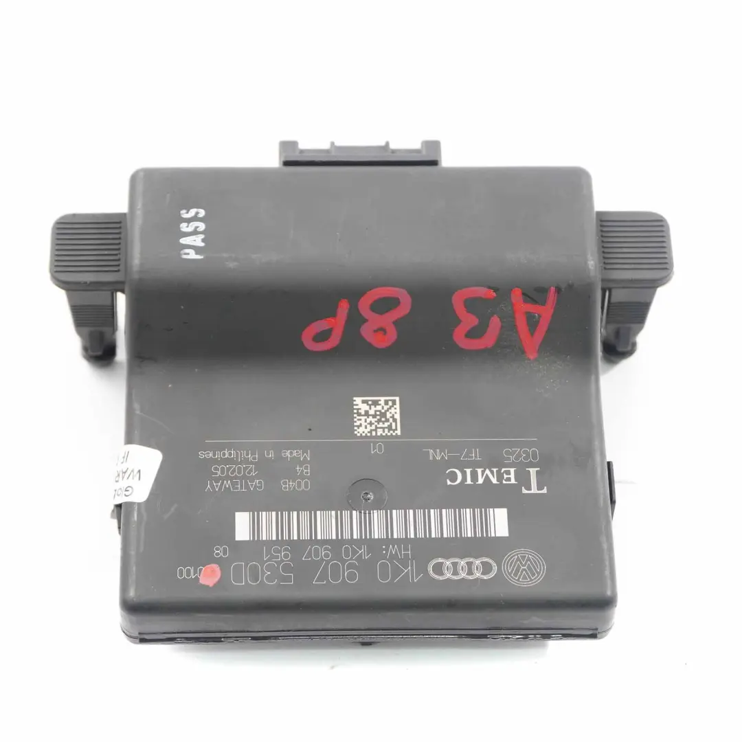 Central Gateway Control Unit Module Relay ECU Audi A3 8P - SKU 1K0907530D - Part number 1K0907530D