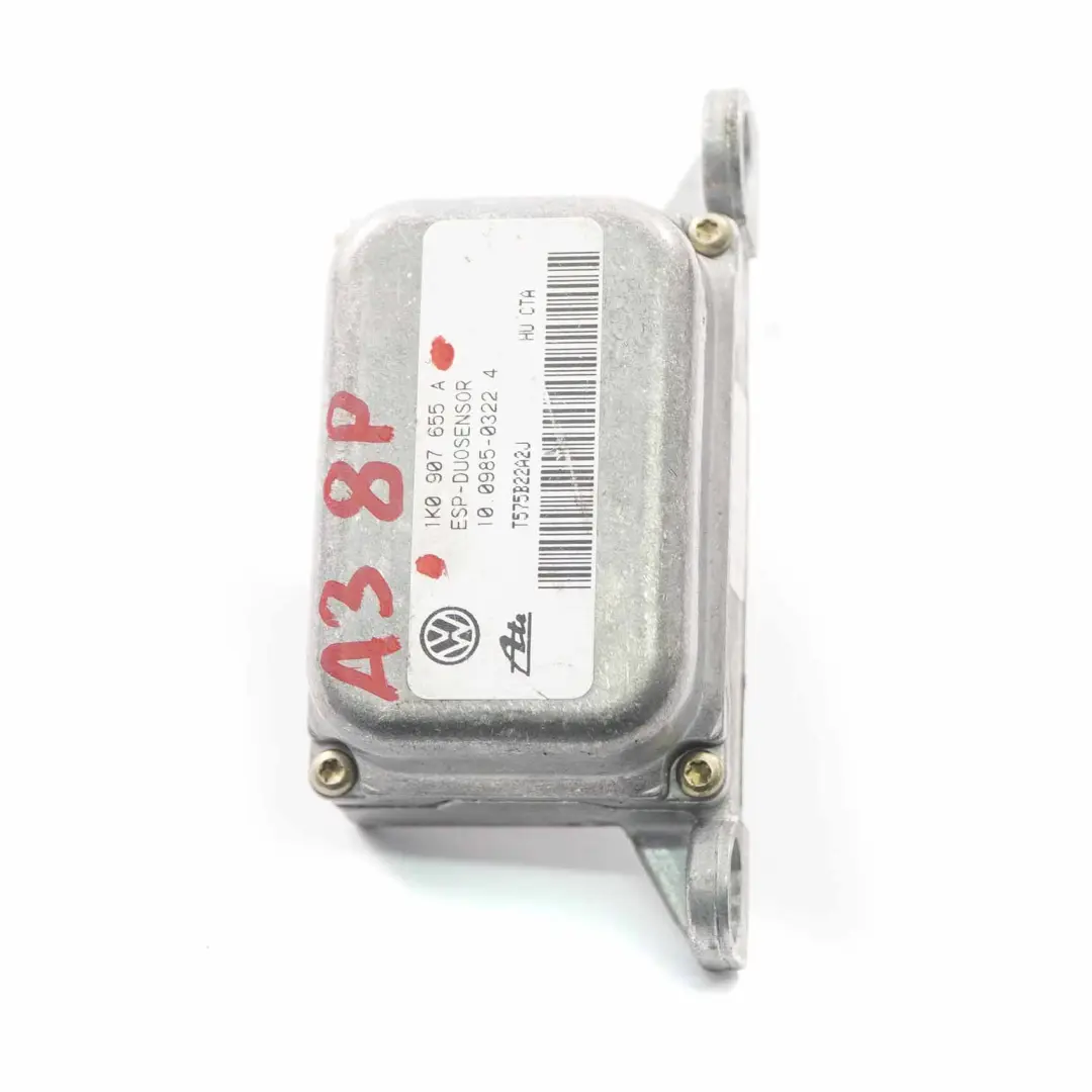 Yaw Sensor ESP Rotación Velocidad Control Unidad Módulo para Audi A3 8P con número de pieza 1K0907655A Audi A3 8P Yaw Sensor ESP Rotación Velocidad Control Unidad Módulo - SKU 1K0907655A - Número de pieza 1K0907655A