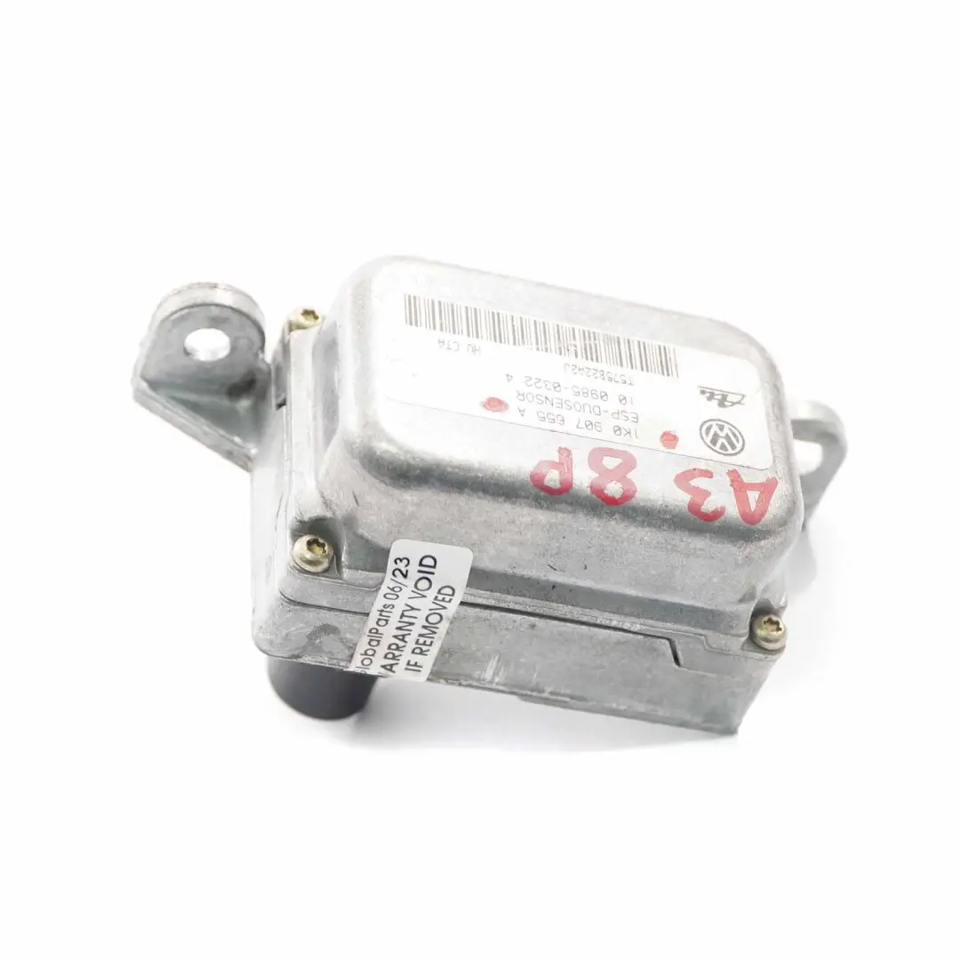 Audi A3 8P Yaw Capteur ESP Rotation Taux Module contrôle Unité Module - SKU 1K0907655A - Numéro de pièce 1K0907655A