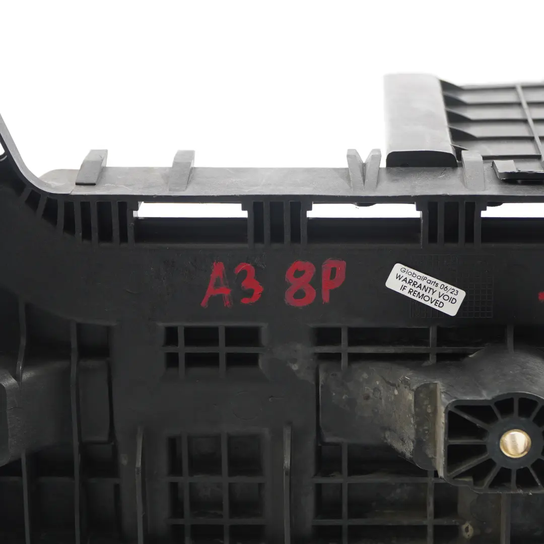 Tray Housing Holder Bracket Cover to Audi A3 8P Battery Box with Part number 1K0915333B Audi A3 8P Battery Box Tray Housing Holder Bracket Cover - SKU 1K0915333B - Part number 1K0915333B
