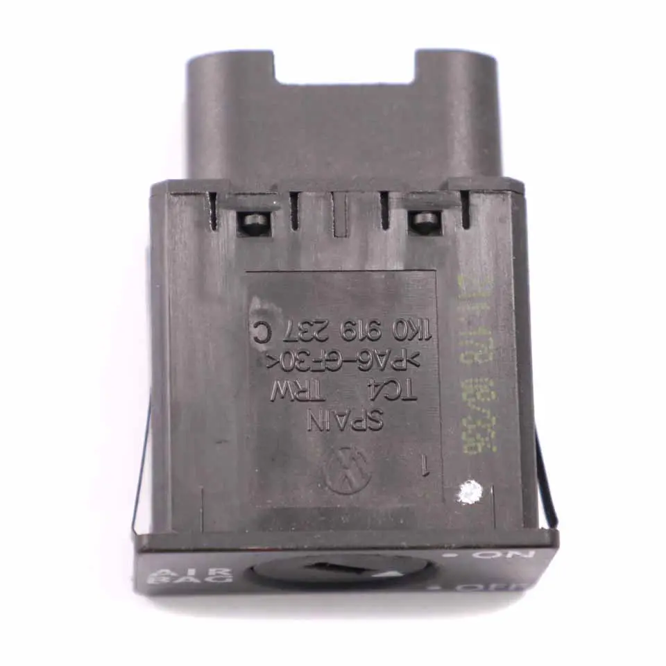 VW Golf 5 Interrupteur désactivation de l'airbag Bouton verrouillage - SKU 1K0919237C - Numéro de pièce 1K0919237C
