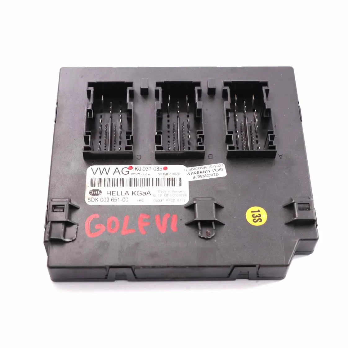 VW Golf MK6 Modulo unità di controllo del corpo BCM 1K0937085