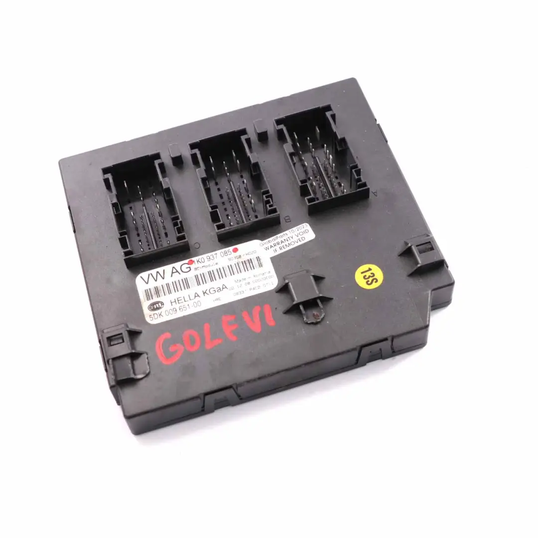 MK6 Modulo unità di controllo del corpo BCM per VW Golf con numero di parte 1K0937085 VW Golf MK6 Modulo unità di controllo del corpo BCM - SKU 1K0937085 - Numero di parte 1K0937085