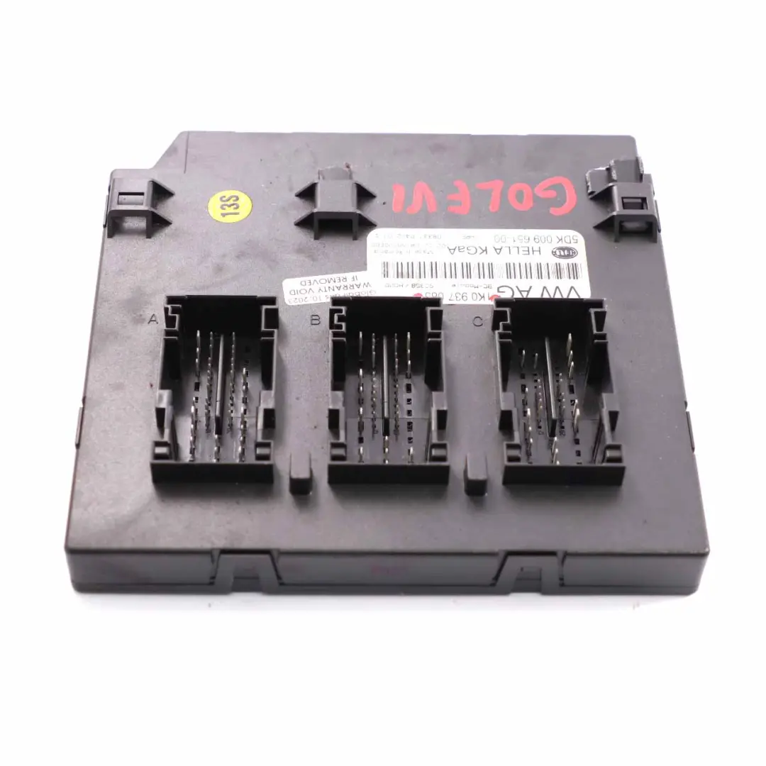 MK6 Body Control Comfort Unit Módulo BCM para VW Golf con número de pieza 1K0937085 VW Golf MK6 Body Control Comfort Unit Módulo BCM - SKU 1K0937085 - Número de pieza 1K0937085