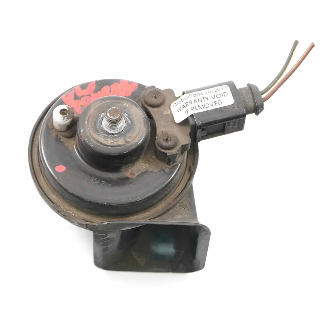 Signalhorn Fanfaren-Sirene Hoher Ton für Volkswagen VW Touran Scirocco mit Teilenummer 1K0951223B Volkswagen VW Touran Scirocco Signalhorn Fanfaren-Sirene Hoher Ton - SKU 1K0951223B - Teilenummer 1K0951223B