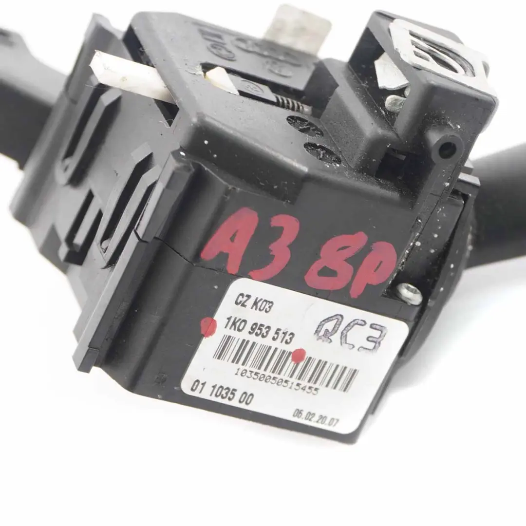 Steering Column Indicator Stalk Control Unit Switch to Audi A3 8P with Part number 1K0953513 Audi A3 8P Steering Column Indicator Stalk Control Unit Switch - SKU 1K0953513 - Part number 1K0953513