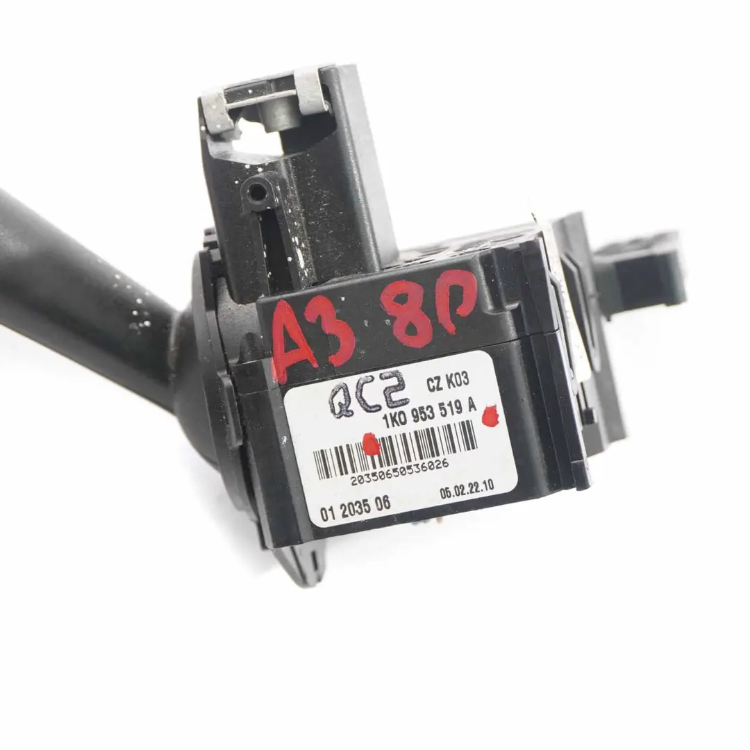 Interruptor unidad control limpiaparabrisas columna Audi A3 8P para con número de pieza 1K0953519A Interruptor unidad control limpiaparabrisas columna Audi A3 8P - SKU 1K0953519A - Número de pieza 1K0953519A