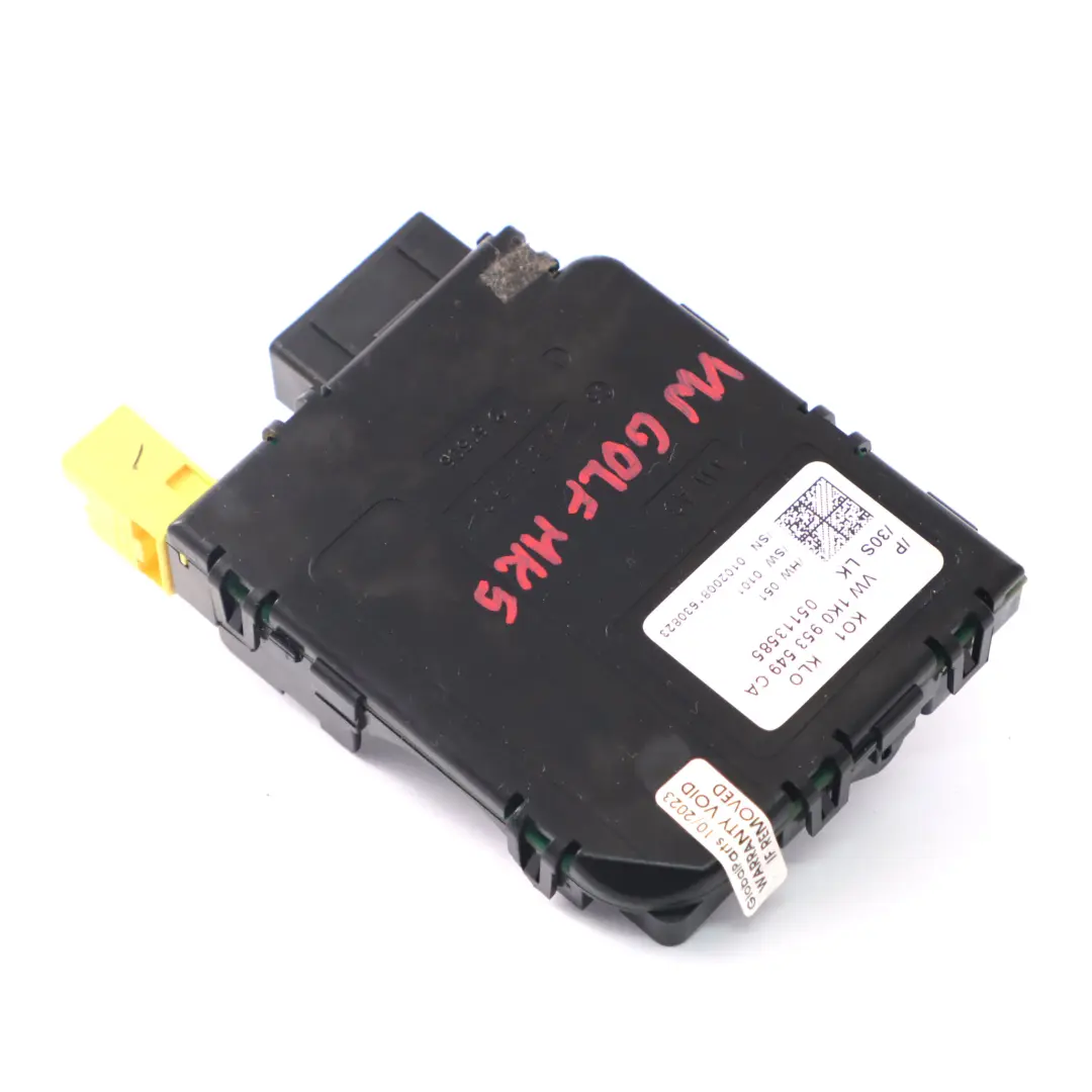Lenkeinschlag Lenkradsäule Steuermodul für VW Volkswagen Golf 5 mit Teilenummer 1K0953549CA VW Volkswagen Golf 5 Lenkeinschlag Lenkradsäule Steuermodul - SKU 1K0953549CA - Teilenummer 1K0953549CA