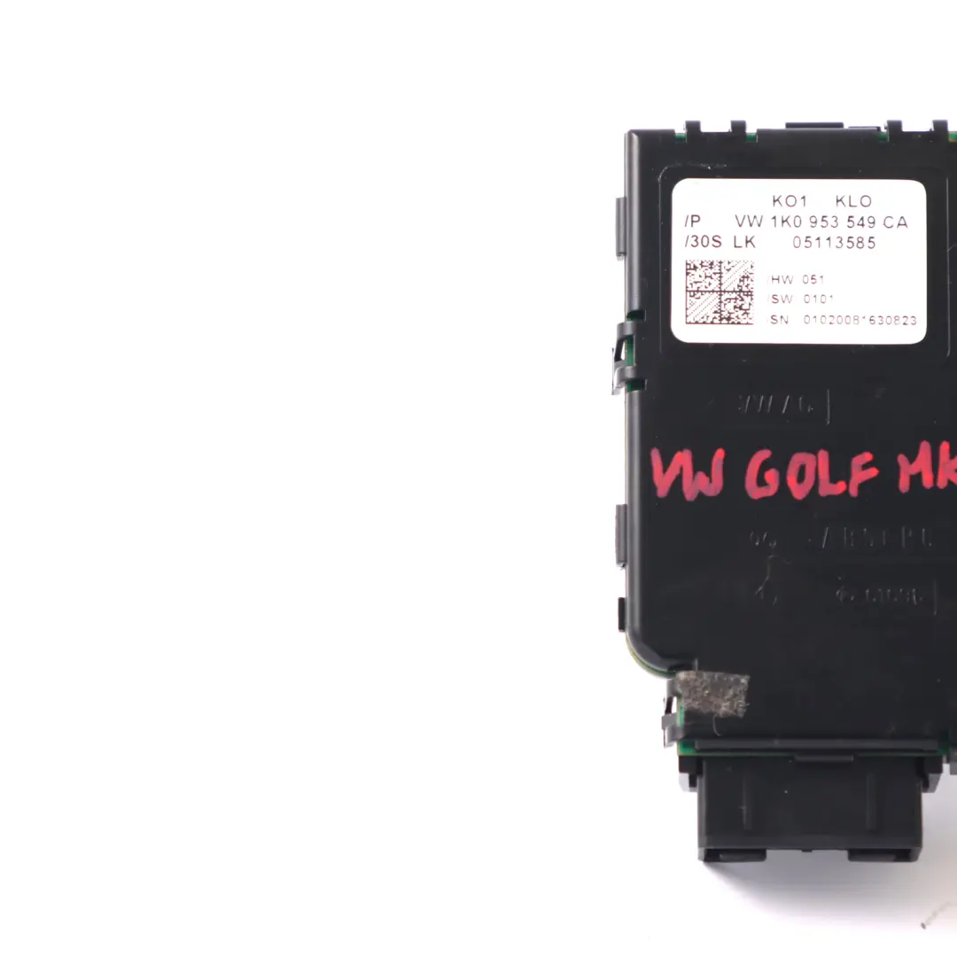Lenkeinschlag Lenkradsäule Steuermodul für VW Volkswagen Golf 5 mit Teilenummer 1K0953549CA VW Volkswagen Golf 5 Lenkeinschlag Lenkradsäule Steuermodul - SKU 1K0953549CA - Teilenummer 1K0953549CA