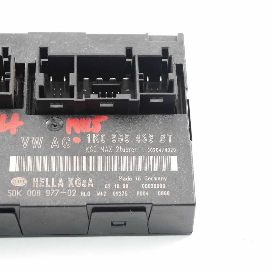 Body Control Comfort Unit Module BCM Convenience Unit ECU to VW Golf 5 with Part number 1K0959433BT VW Golf 5 Body Control Comfort Unit Module BCM Convenience Unit ECU - SKU 1K0959433BT - Part number 1K0959433BT