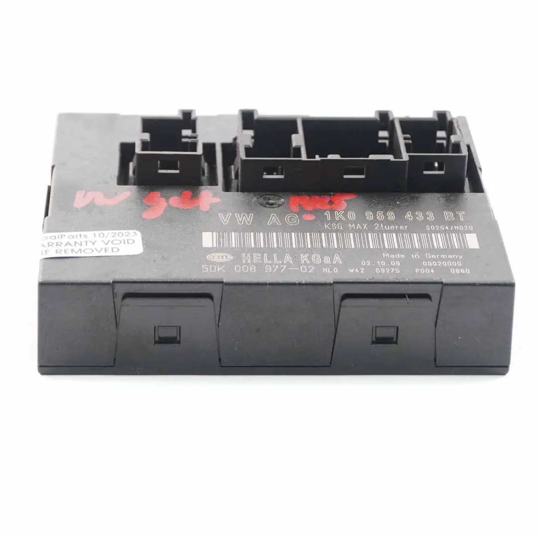 Body Corps Confort Unit Modul BCM Convenience Unit ECU pour VW Golf 5 à propos du numéro de pièce 1K0959433BT VW Golf 5 Body Corps Confort Unit Modul BCM Convenience Unit ECU - SKU 1K0959433BT - Numéro de pièce 1K0959433BT