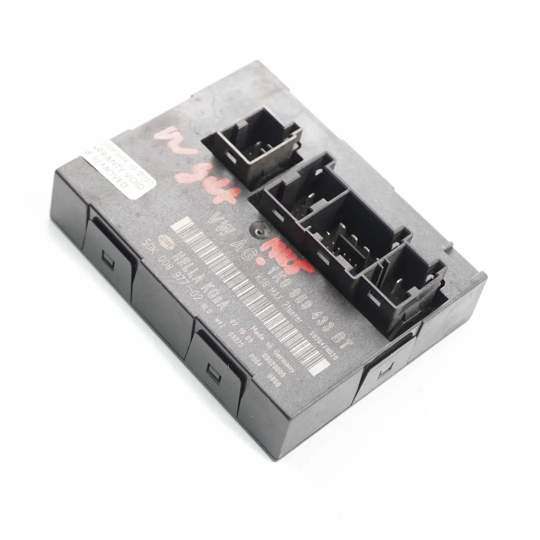 VW Golf 5 Gehäuse Steuerung Komfort Modul BCM Convenience ECU - SKU 1K0959433BT - Teilenummer 1K0959433BT
