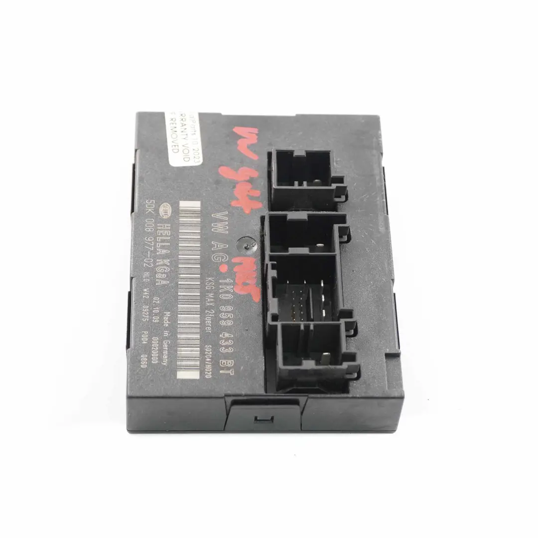 VW Golf 5 Body Corps Confort Unit Modul BCM Convenience Unit ECU - SKU 1K0959433BT - Numéro de pièce 1K0959433BT