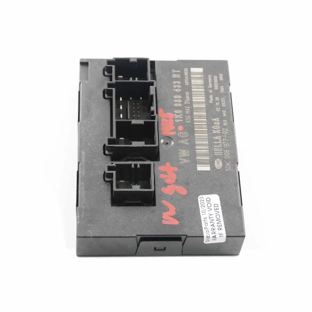 VW Golf 5 Body Corpo Controllo Unità Modul BCM Unità Comfort ECU - SKU 1K0959433BT - Numero di parte 1K0959433BT