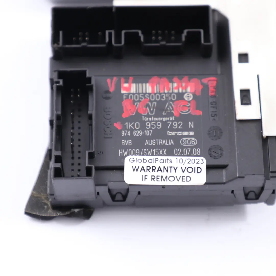 VW Volkswagen Passat B6 Motor delante a la derecha Mecanismo - SKU 1K0959792N - Número de pieza 1K0959792N