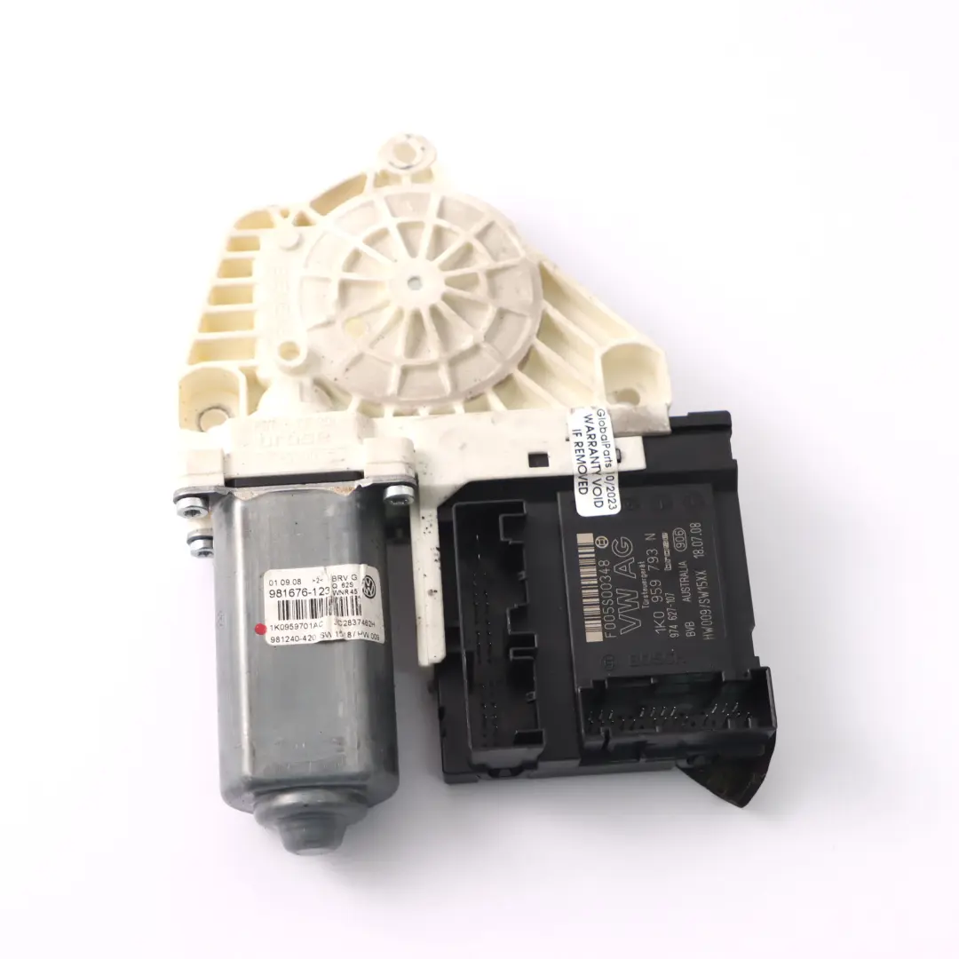 Window Lifter Motor Front Left N/S Mechanism to VW Volkswagen Passat B6 with Part number 1K0959793N VW Volkswagen Passat B6 Window Lifter Motor Front Left N/S Mechanism - SKU 1K0959793N - Part number 1K0959793N