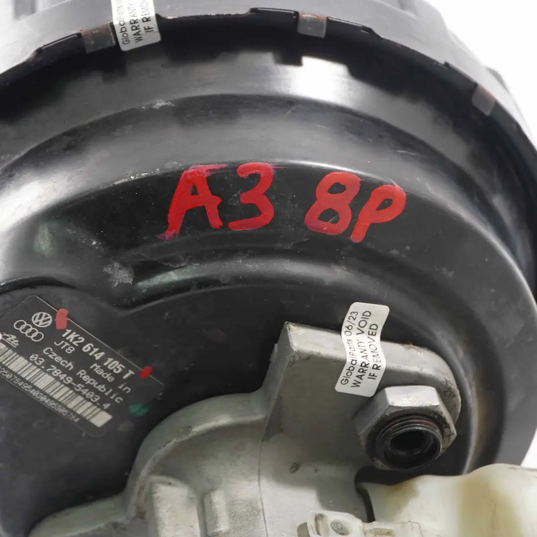 Audi A3 8P Brake Servo Braking Unit Master Cylinder Booster 6850495 - SKU 1K2614105T - Part number 1K2614105T