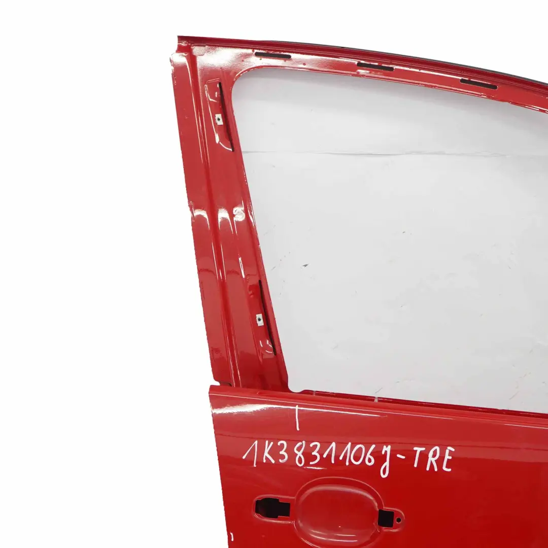 VW Volkswagen Golf V Puerta Delantera Derecha Panel Tornado Rojo - LY3D - SKU 1K3831106J-TRE - Número de pieza 1K3831106J