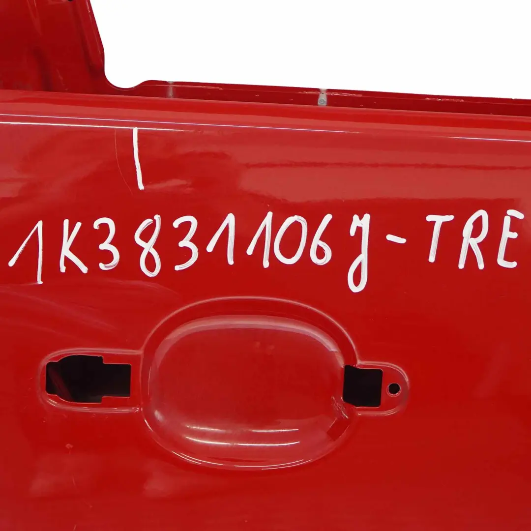VW Volkswagen Golf V Puerta Delantera Derecha Panel Tornado Rojo - LY3D - SKU 1K3831106J-TRE - Número de pieza 1K3831106J