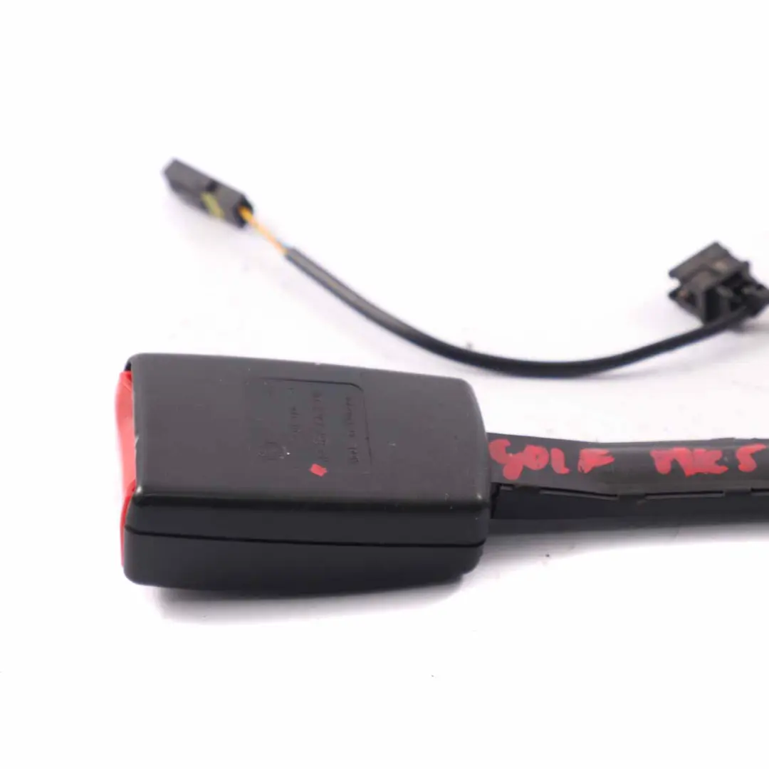 Volkswagen VW Golf 5 Fibbia della cintura sicurezza Chiusura anteriore sinistra - SKU 1K4857756F - Numero di parte 1K4857756F