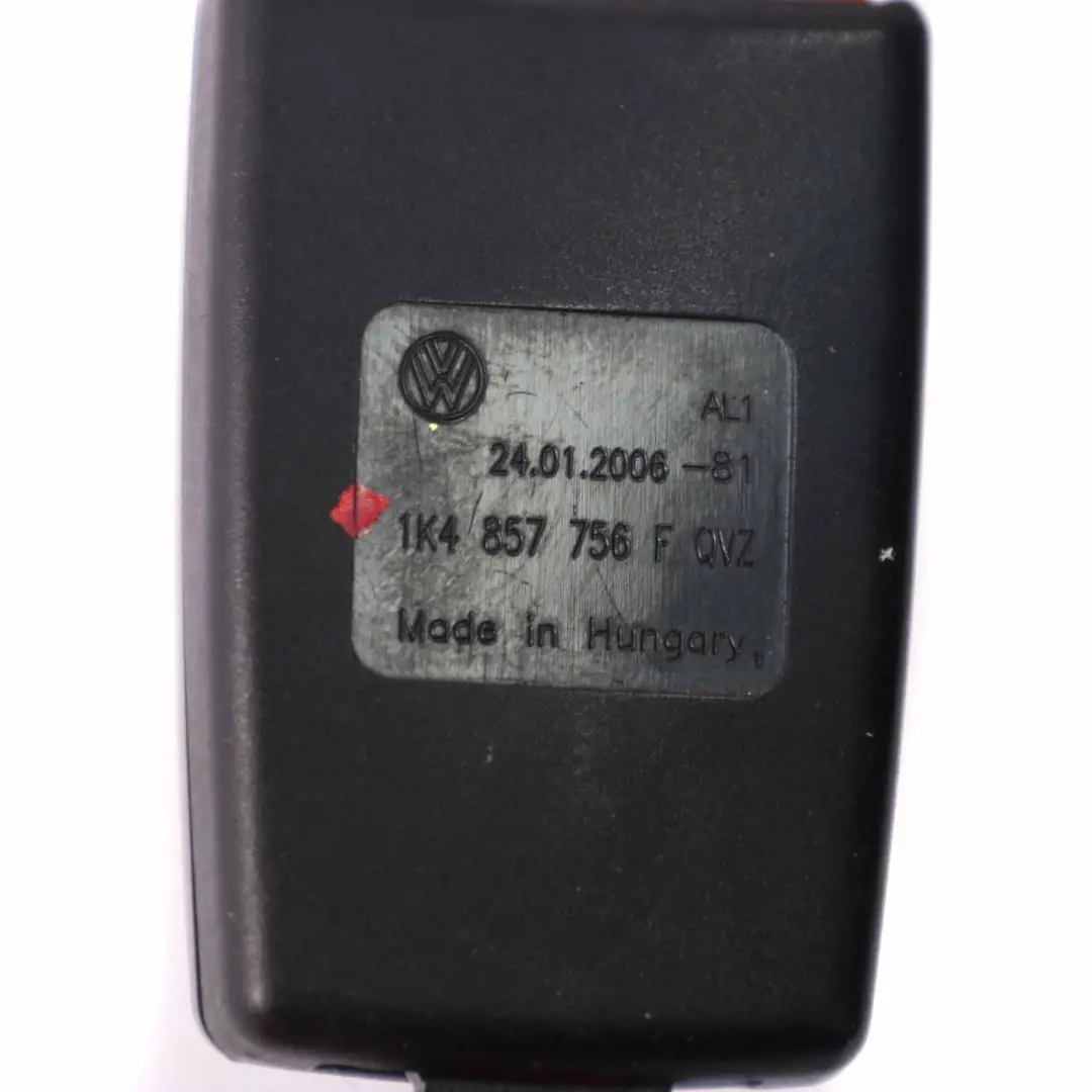 Volkswagen VW Golf 5 Fibbia della cintura sicurezza Chiusura anteriore sinistra - SKU 1K4857756F - Numero di parte 1K4857756F