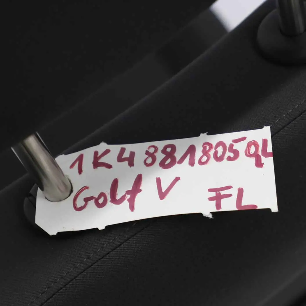  Sedile anteriore Volkswagen Golf 5 Sinistra Tessuto Tessuto Nero - SKU 1K4881805QL - Numero di parte 1K4881805QL