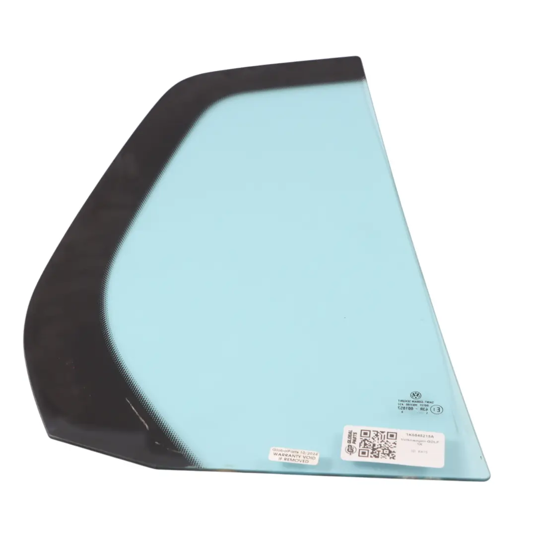VW Golf V 5 1K Rear Left N/S Window Glass Door Quarter AS2 - SKU 1K6845215A - Part number 1K6845215A