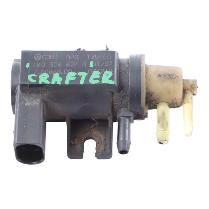 Pressure Sensor Solenoid Valve to Volkswagen Crafter Insignia Turbo Boost with Part number 1KO906627 Volkswagen Crafter Insignia Turbo Boost Pressure Sensor Solenoid Valve - SKU 1KO906627 - Part number 1KO906627