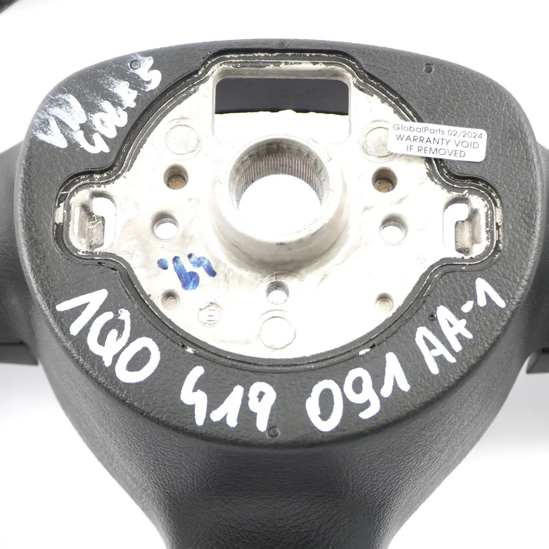 VW Volkswagen Golf V EOS Polo IV 9N NEW Black Leather Steering Wheel - SKU 1Q0419091AA-1 - Part number 1Q0419091AA