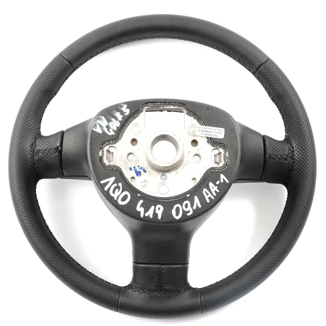 VW Volkswagen Golf V EOS Polo IV 9N NOUVEAU Volant en Cuir Noir - SKU 1Q0419091AA-1 - Numéro de pièce 1Q0419091AA