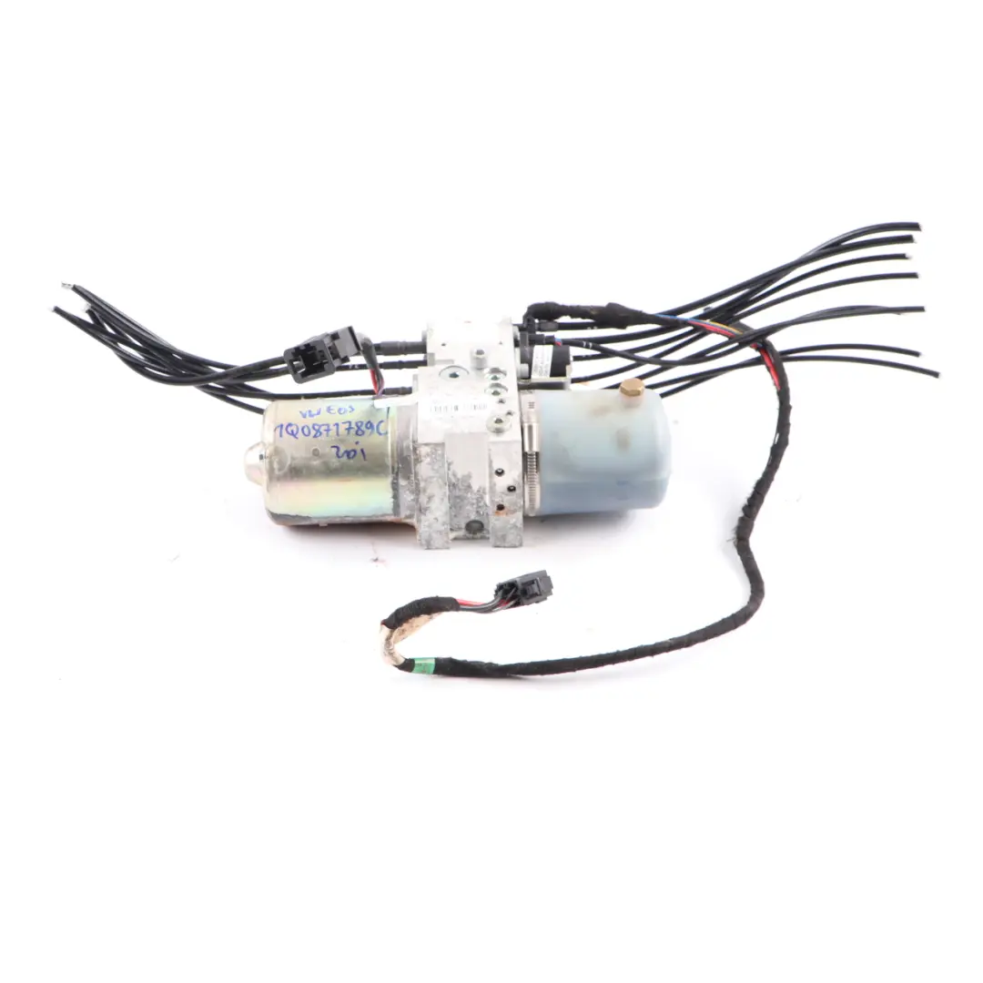 Hydraulic Unit Roof Motor Pump Folding Top 1Q0871789E to Volkswagen Eos Convertible with Part number 1Q0871789C Volkswagen Eos Convertible Hydraulic Unit Roof Motor Pump Folding Top 1Q0871789E - SKU 1Q0871789C - Part number 1Q0871789C
