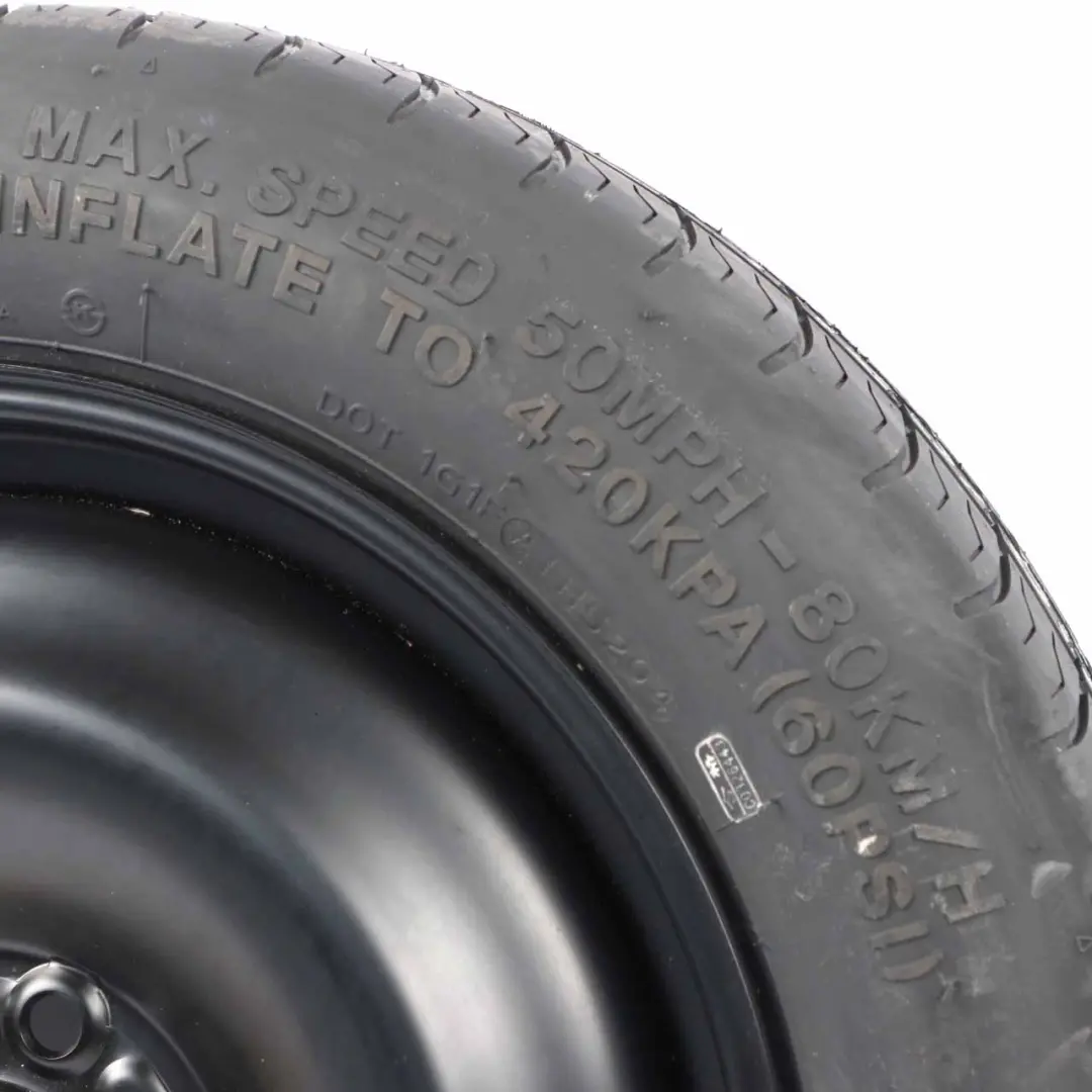 MK3 Black Spare Wheel Rim Steel R16 Tyre 125/85 1S71MH-05109 to Ford Mondeo with Part number 1S71MH05109 Ford Mondeo MK3 Black Spare Wheel Rim Steel R16 Tyre 125/85 1S71MH-05109 - SKU 1S71MH05109 - Part number 1S71MH05109