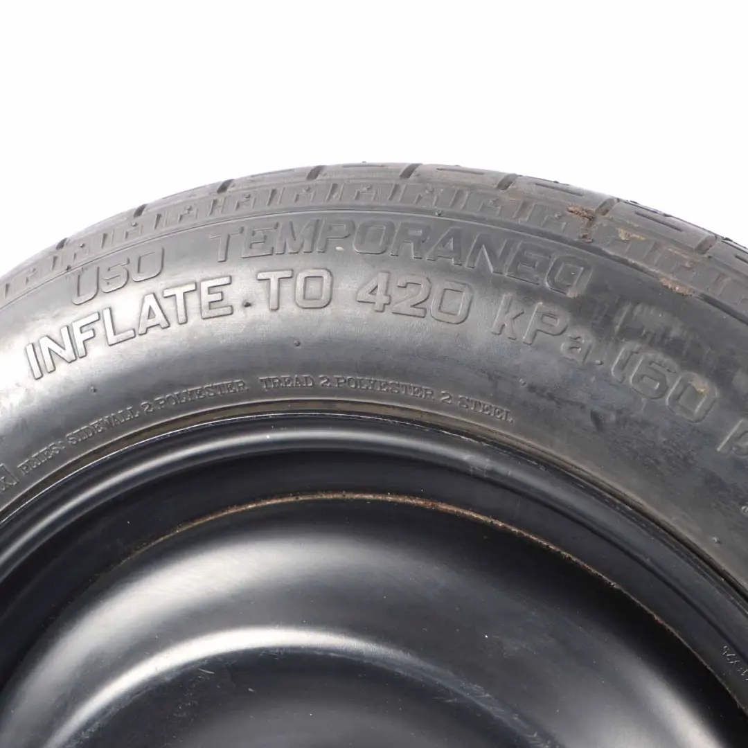 Spare Wheel Rim Steel R16 Tyre 125/85 1S71MH-06300 to Volvo S40 Black with Part number 1S71MH06300 Volvo S40 Black Spare Wheel Rim Steel R16 Tyre 125/85 1S71MH-06300 - SKU 1S71MH06300 - Part number 1S71MH06300