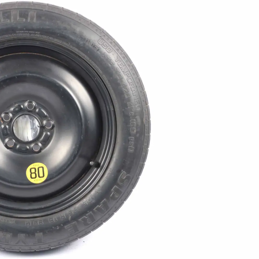 Spare Wheel Rim Steel R16 Tyre 125/85 1S71MH-06300 to Volvo S40 Black with Part number 1S71MH06300 Volvo S40 Black Spare Wheel Rim Steel R16 Tyre 125/85 1S71MH-06300 - SKU 1S71MH06300 - Part number 1S71MH06300