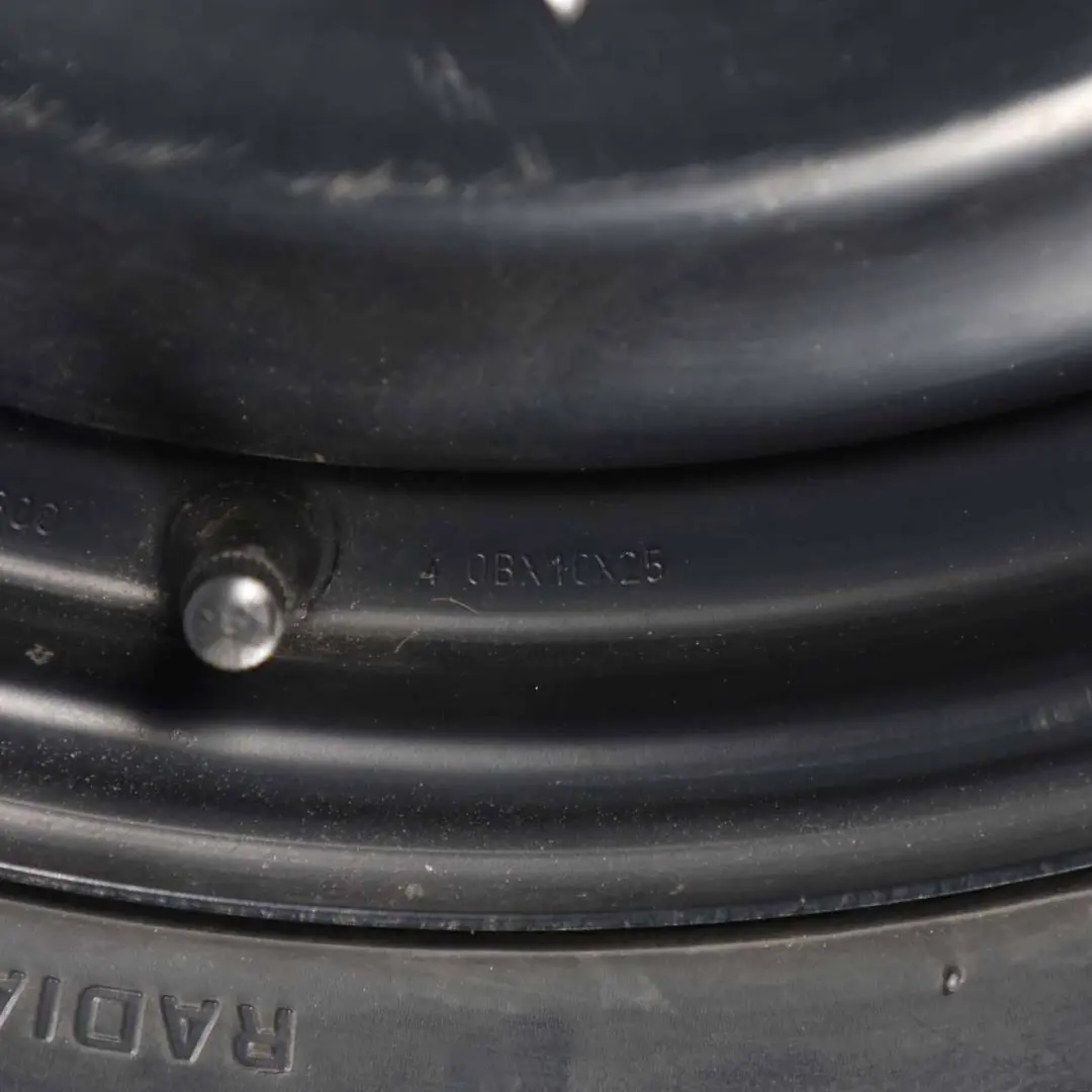 Spare Wheel Rim Steel R16 Tyre 125/85 1S71MH-06300 to Volvo S40 Black with Part number 1S71MH06300 Volvo S40 Black Spare Wheel Rim Steel R16 Tyre 125/85 1S71MH-06300 - SKU 1S71MH06300 - Part number 1S71MH06300