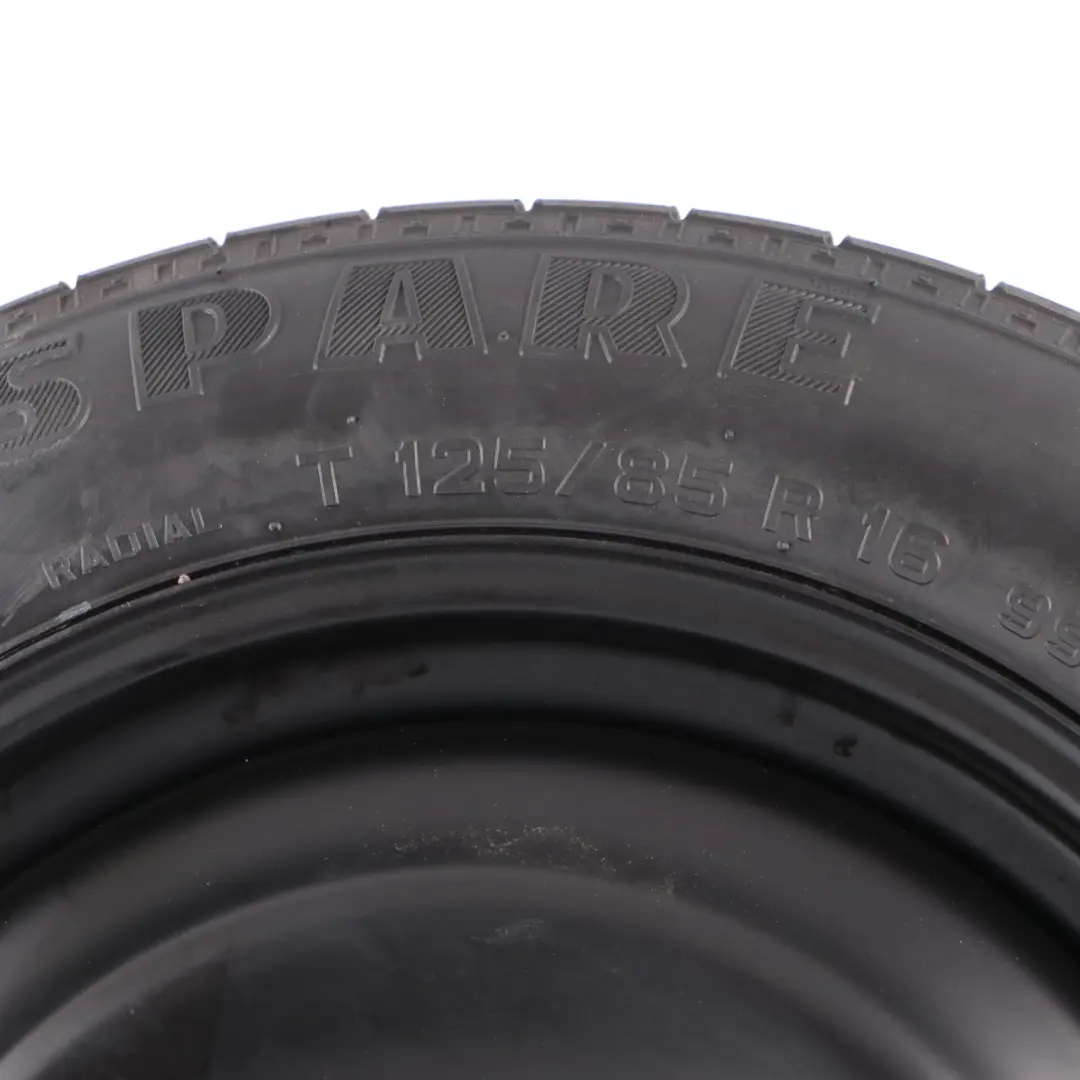 MK2 Black Spare Wheel Rim Steel R16 Tyre 125/85 1S71MH-07170 to Ford Focus with Part number 1S71MH07170 Ford Focus MK2 Black Spare Wheel Rim Steel R16 Tyre 125/85 1S71MH-07170 - SKU 1S71MH07170 - Part number 1S71MH07170