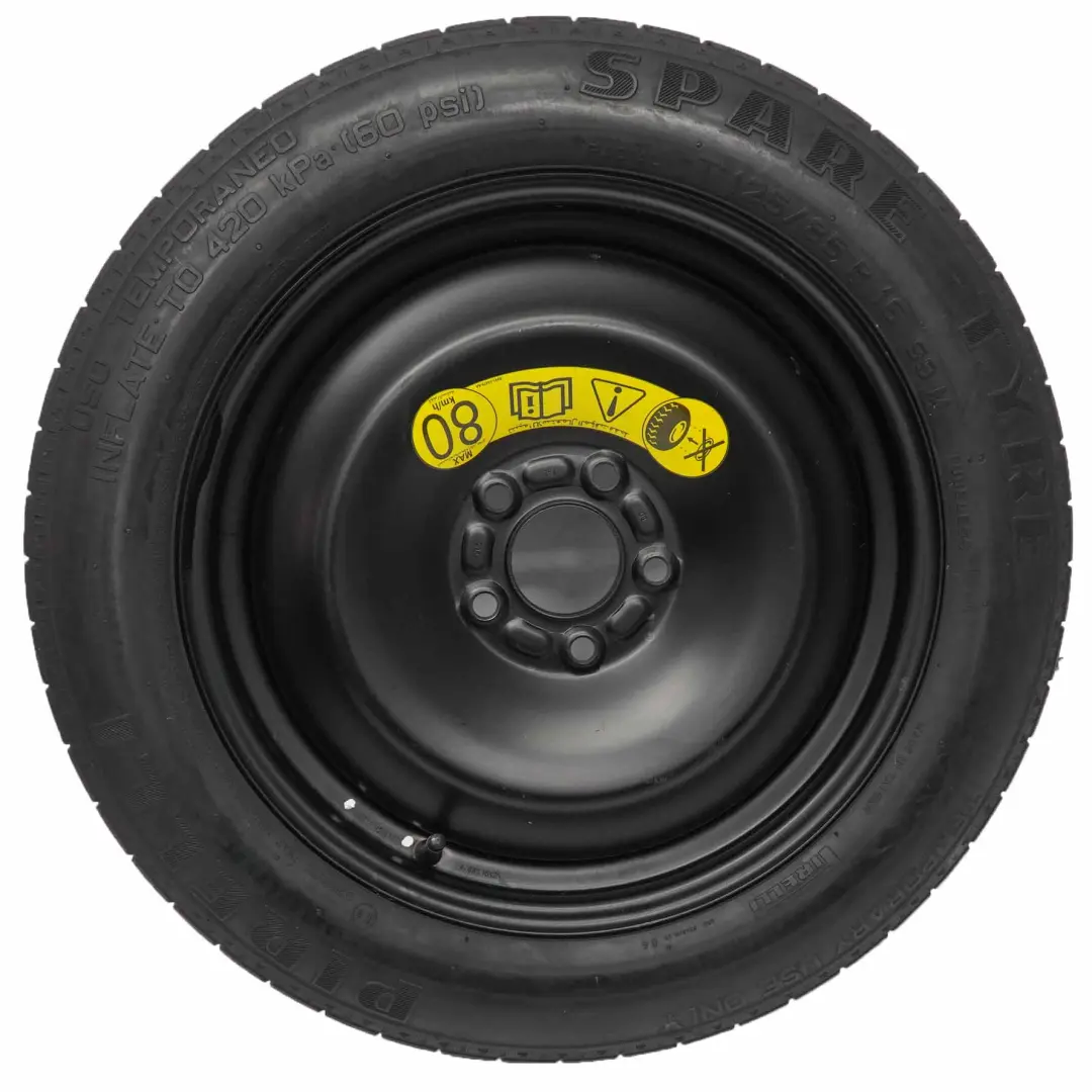 MK3 Compact Spare Wheel Steel R16 Tyre 125/85 1S71MH-08191 to Ford Mondeo with Part number 1S71MH08191 Ford Mondeo MK3 Compact Spare Wheel Steel R16 Tyre 125/85 1S71MH-08191 - SKU 1S71MH08191 - Part number 1S71MH08191