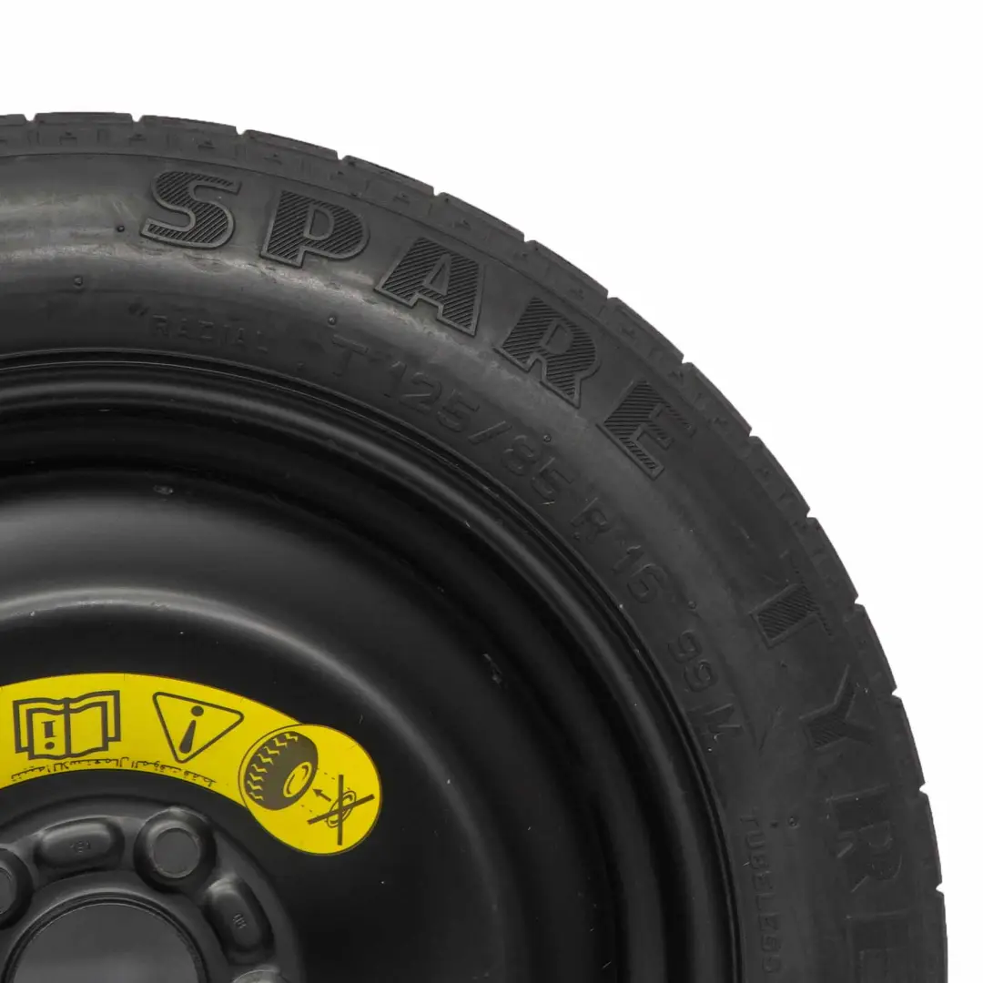 MK3 Ruota scorta compatta acciaio R16 Pneumatico 125/85 1S71MH-08191 per Ford Mondeo con numero di parte 1S71MH08191 Ford Mondeo MK3 Ruota scorta compatta acciaio R16 Pneumatico 125/85 1S71MH-08191 - SKU 1S71MH08191 - Numero di parte 1S71MH08191