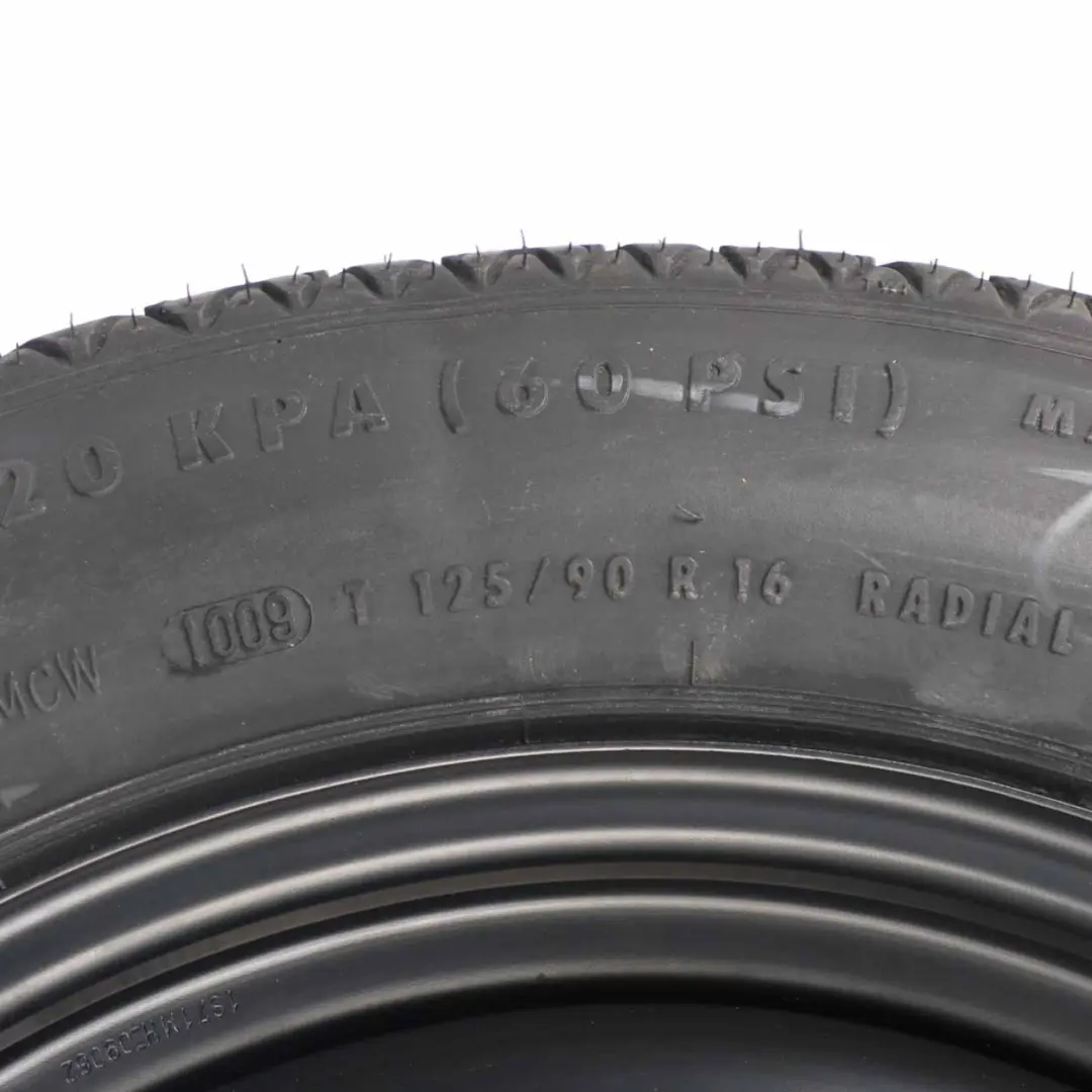 Ford Mondeo MK4 Compact Spare Wheel Steel R16 Tyre 125/90 1S71MH-09062 - SKU 1S71MH09062 - Part number 1S71MH09062