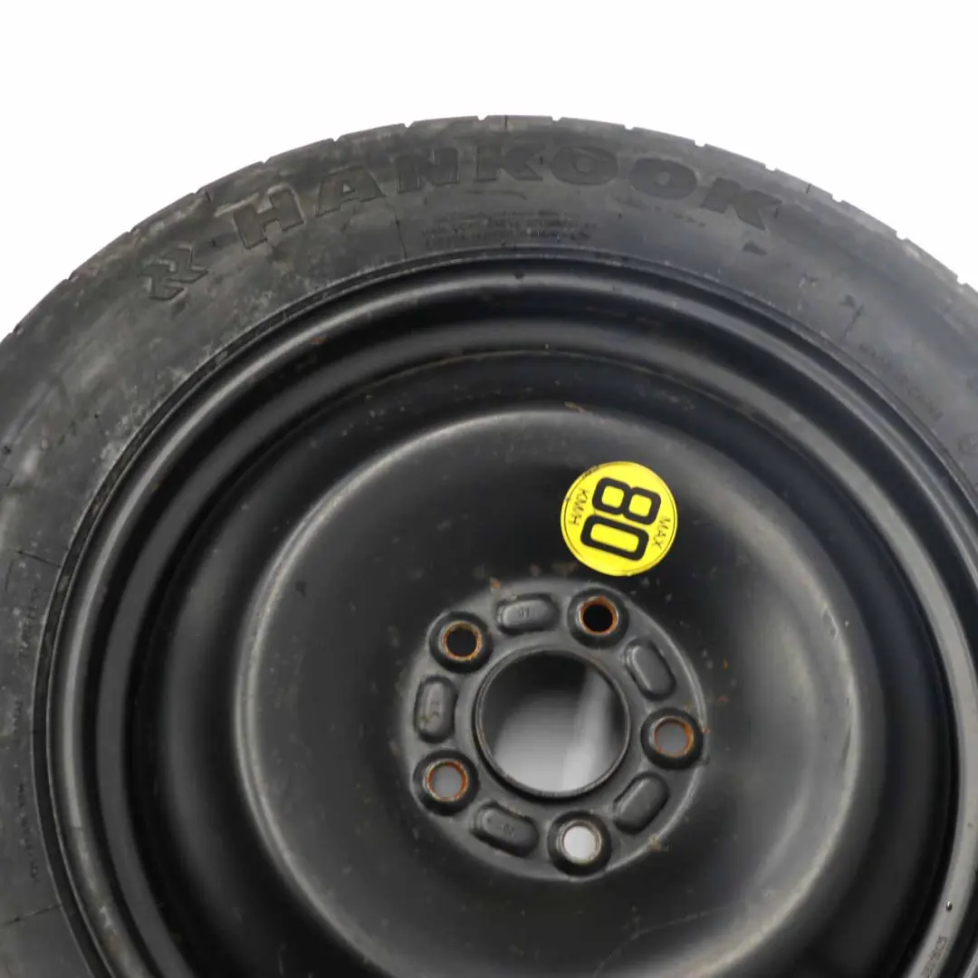 MK3 Negro Llanta Repuesto Acero R16 Neumático 125/85 1S71MH-09321 para Ford Mondeo con número de pieza 1S71MH05109 Ford Mondeo MK3 Negro Llanta Repuesto Acero R16 Neumático 125/85 1S71MH-09321 - SKU 1S71MH09321 - Número de pieza 1S71MH05109