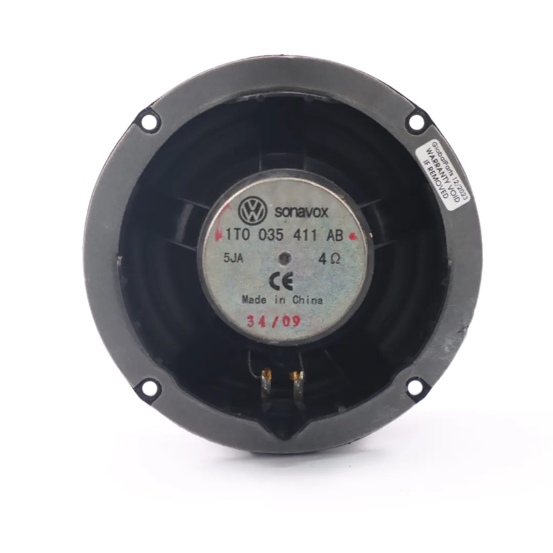 Haut-parleur de porte arrière gauche droit pour Volkswagen VW Touran à propos du numéro de pièce 1T0035411AB Volkswagen VW Touran Haut-parleur de porte arrière gauche droit - SKU 1T0035411AB - Numéro de pièce 1T0035411AB