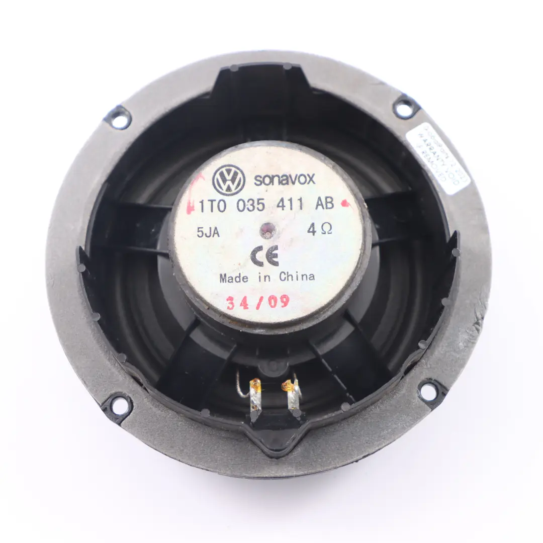Haut-parleur de porte arrière gauche droit pour Volkswagen VW Touran à propos du numéro de pièce 1T0035411AB Volkswagen VW Touran Haut-parleur de porte arrière gauche droit - SKU 1T0035411AB - Numéro de pièce 1T0035411AB