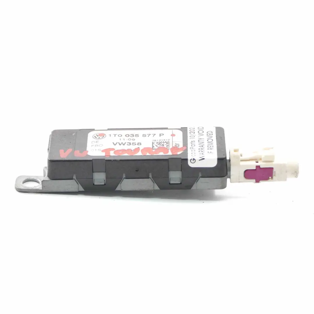VW Volkswagen Touran 1T Aerial Antenna Amplifier Unit Module - SKU 1T0035577P - Part number 1T0035577P