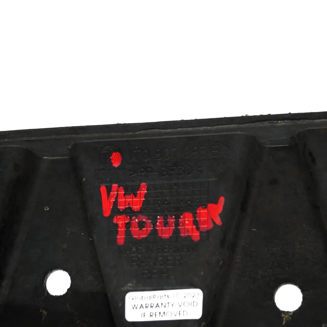 Front Bumper Carrier Support Reinforcement Bar to VW Volkswagen Touran with Part number 1T0807093E VW Volkswagen Touran Front Bumper Carrier Support Reinforcement Bar - SKU 1T0807093E - Part number 1T0807093E