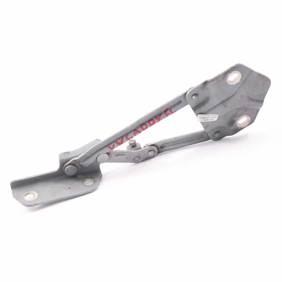 VW Caddy 2K Charnière de capot avant gauche British Gas Blue - SKU 1T0823301E-BGB - Numéro de pièce 1T0823301E