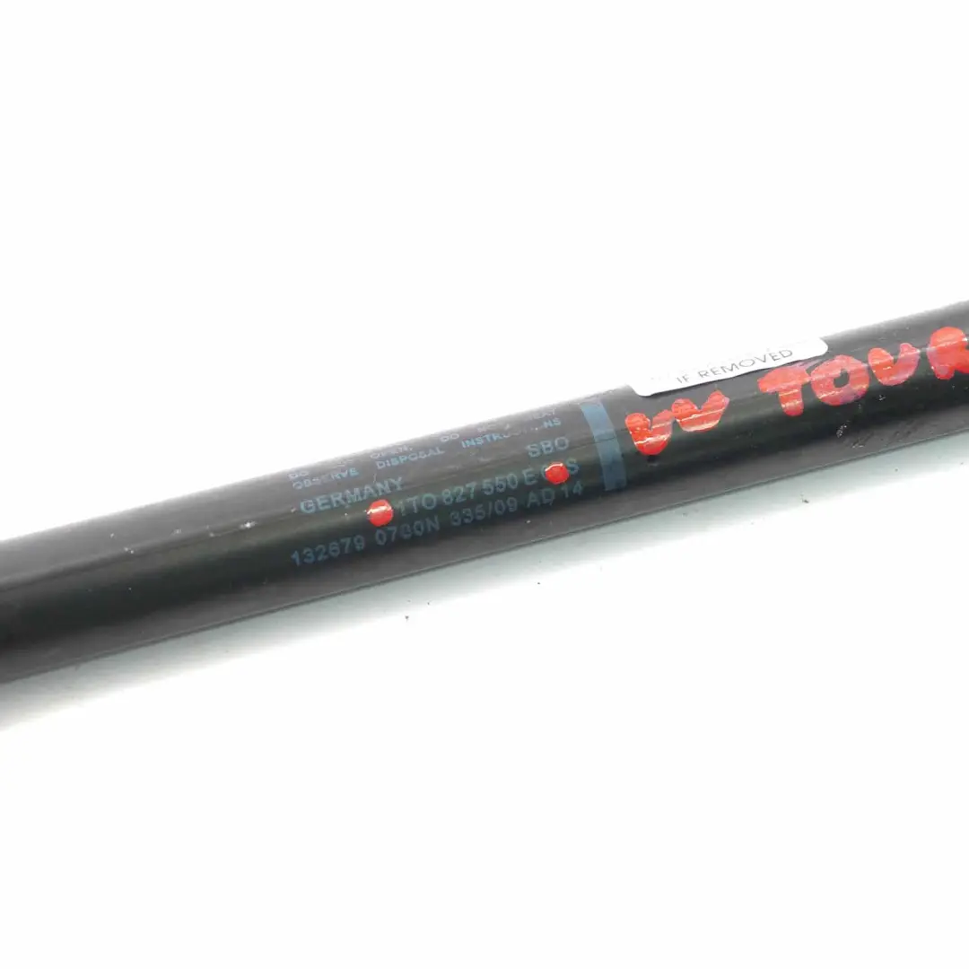 TouranBota Tailgate Top Tension Spring Gas Strut para VW Volkswagen con número de pieza 1T0827550E VW Volkswagen TouranBota Tailgate Top Tension Spring Gas Strut - SKU 1T0827550E - Número de pieza 1T0827550E