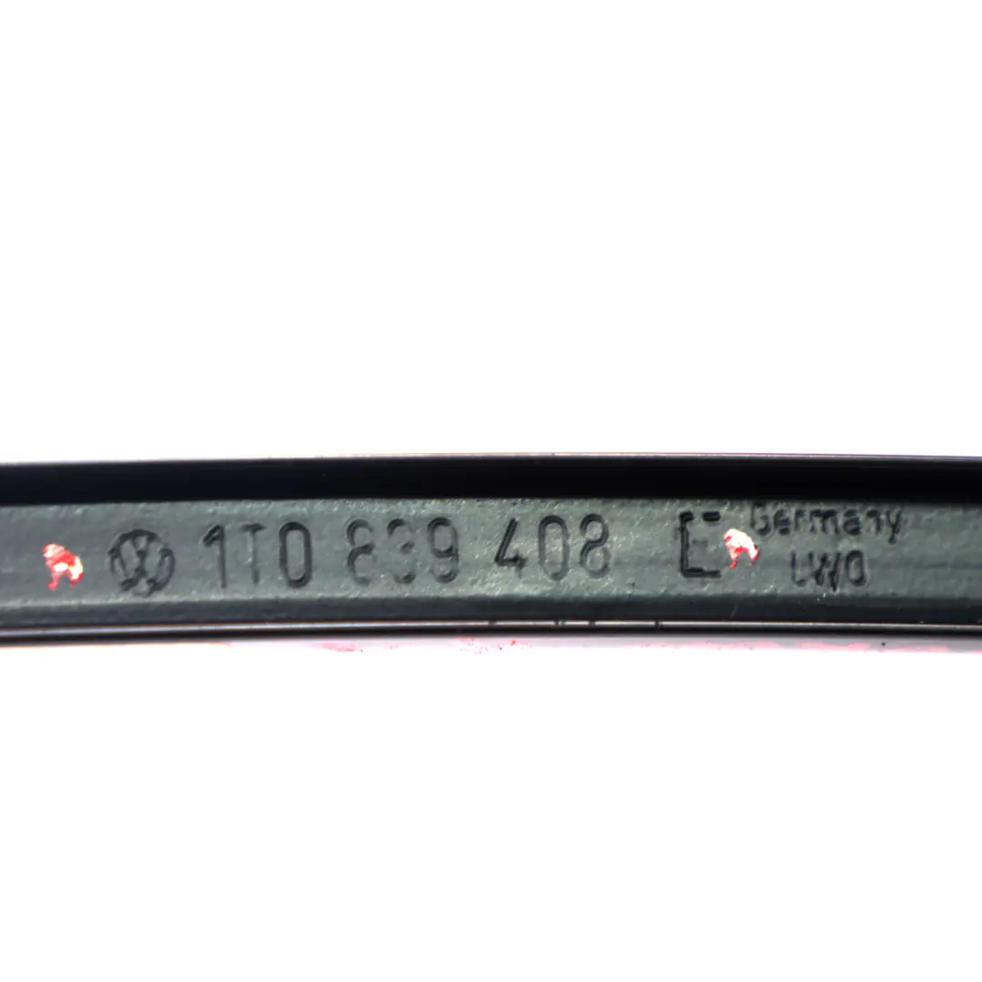 Volkswagen VW Touran Window Trim Cover Door Rear Right O/S Finisher Guide Black - SKU 1T0839408E - Part number 1T0839408E