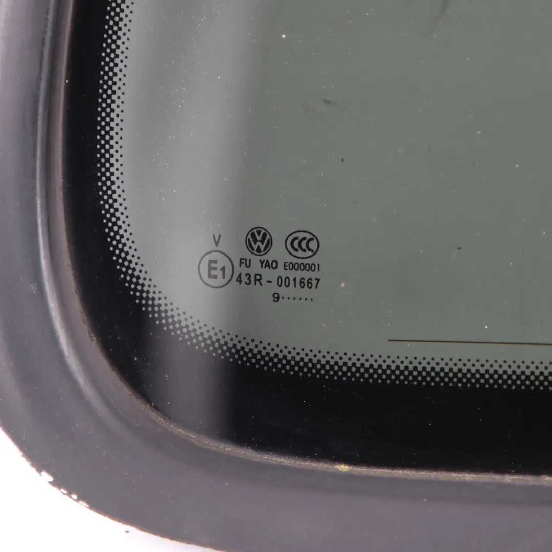 Quarter Window Rear Right Side O/S Triangle Glass AS3 to Volkswagen Touran 1T with Part number 1T0845042C Volkswagen Touran 1T Quarter Window Rear Right Side O/S Triangle Glass AS3 - SKU 1T0845042C - Part number 1T0845042C