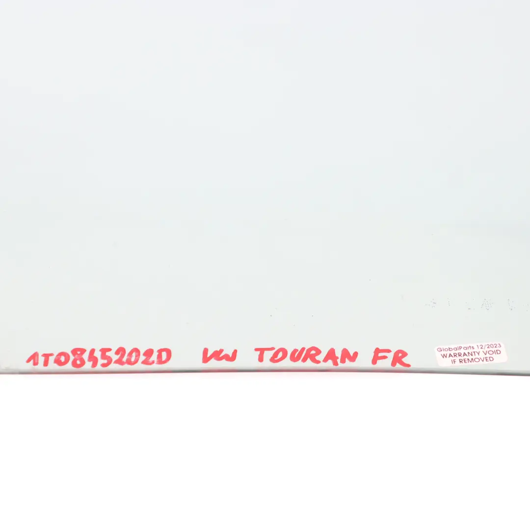 Volkswagen Touran 1T Vitrage Porte Avant Droite Vitrage AS2 - SKU 1T0845202D - Numéro de pièce 1T0845202D