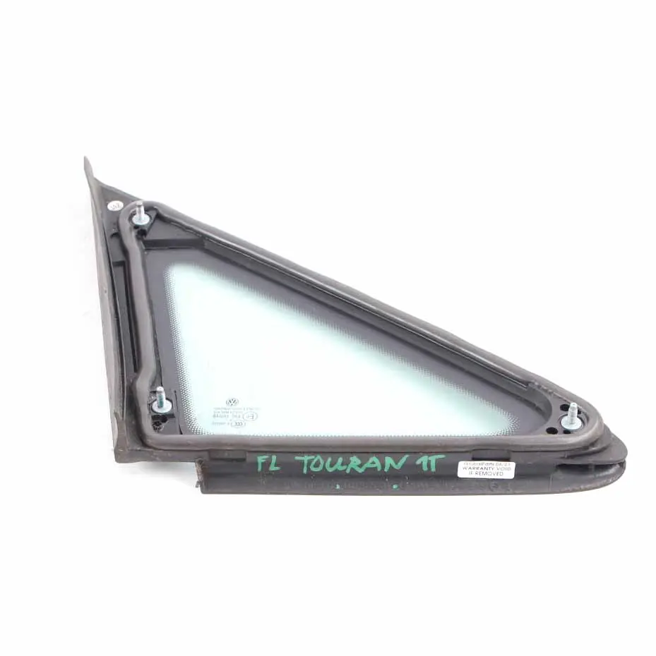 Volkswagen Touran 1T Quarter Window Front Door Left Side N/S Triangle Glass AS2 - SKU 1T0845411 - Part number 1T0845411